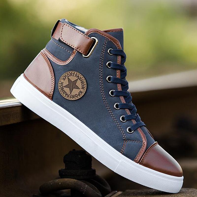 designer high top trainers mens