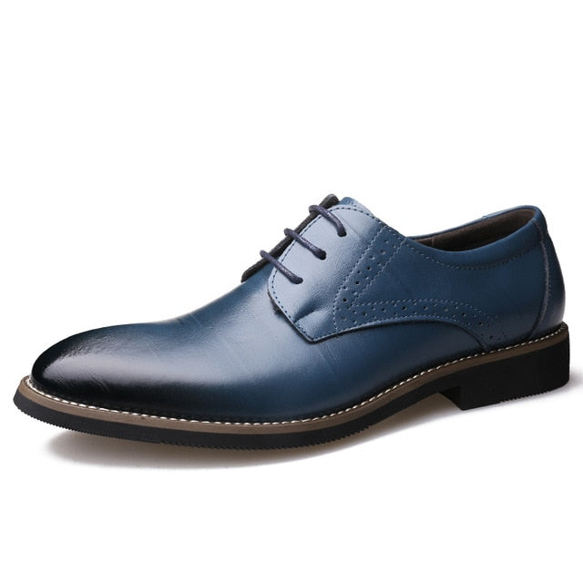 new fashion Men's Point Leather Shoes 