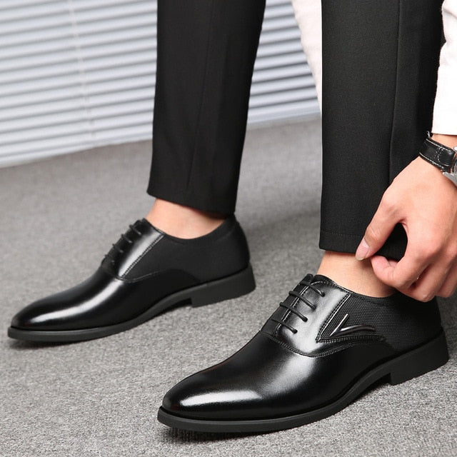 Classic Man Pointed Toe Dress Shoes 