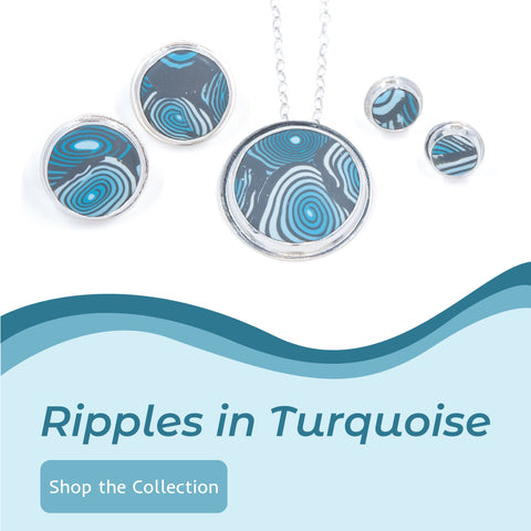 Ripples in Turquoise - Shop the Collection from Capulin Creations