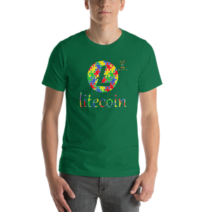 Litecoin Autism Awareness Short-Sleeve Unisex T-Shirt
