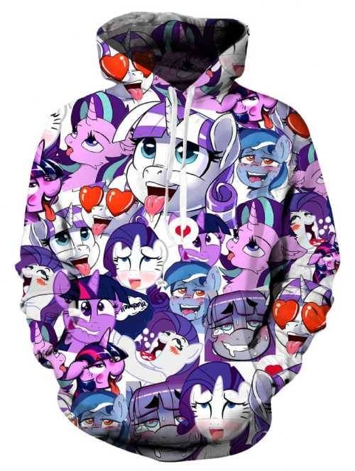 colored ahegao hoodie