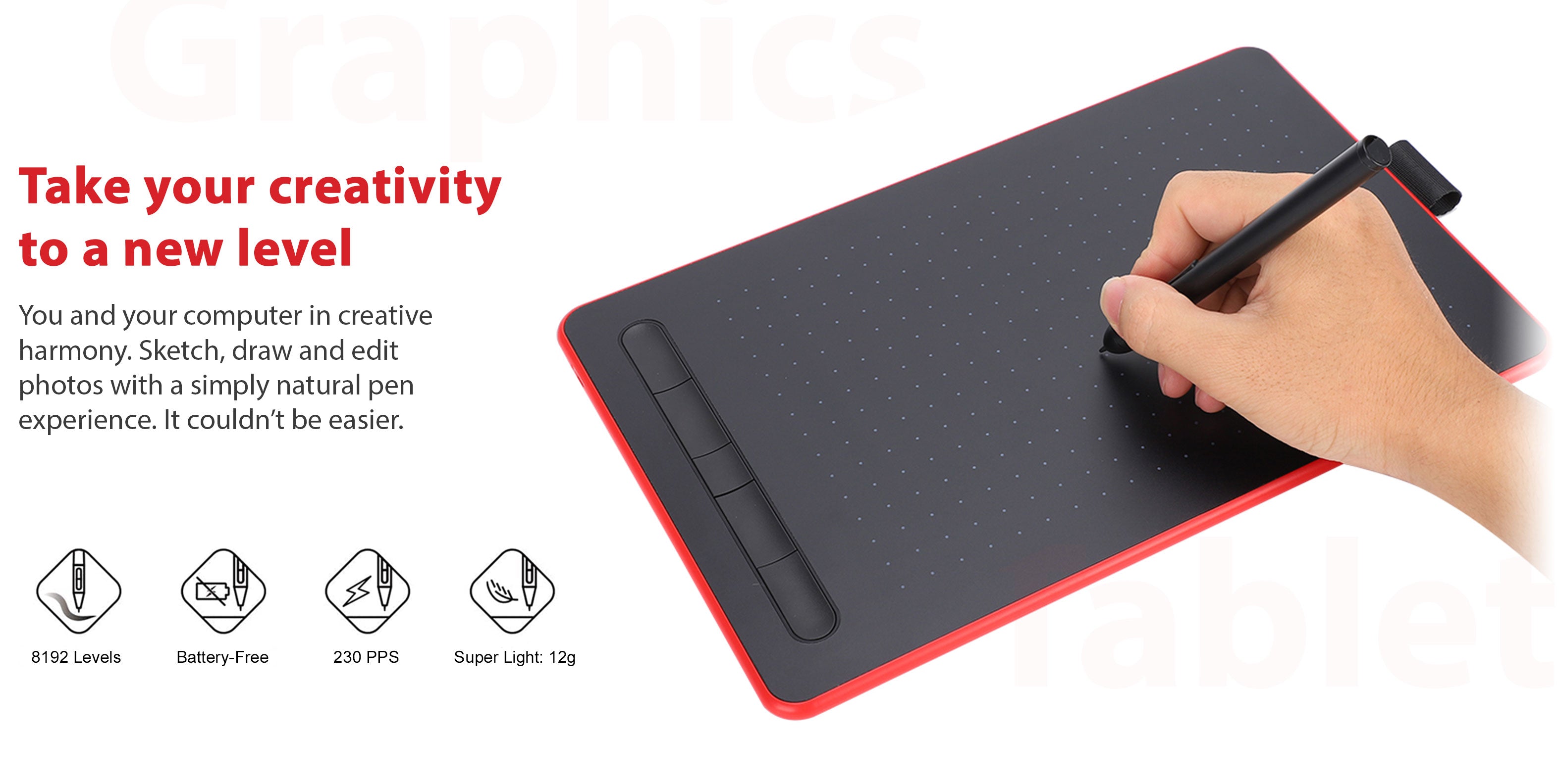 case u graphics drawing tablet