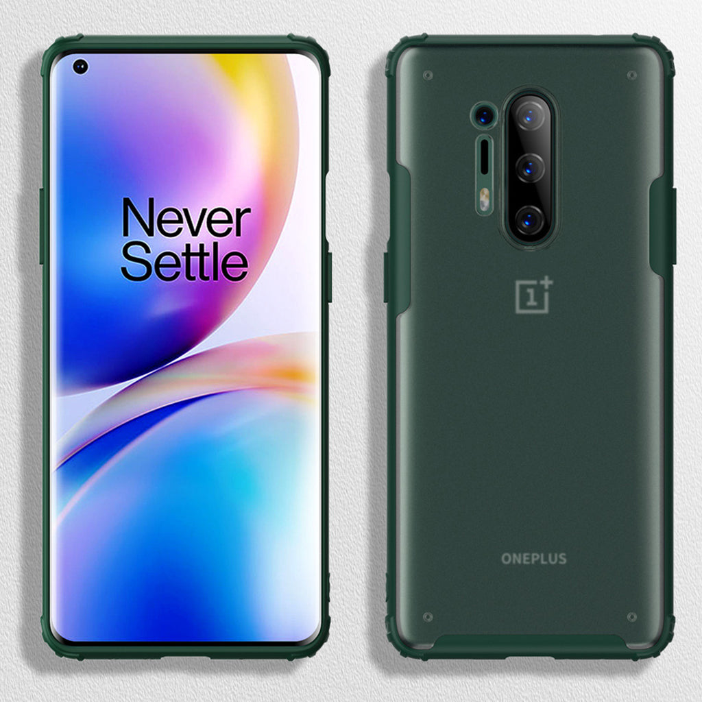 Frosted Semi Transparent Back Cover Oneplus 8 Pro Case U