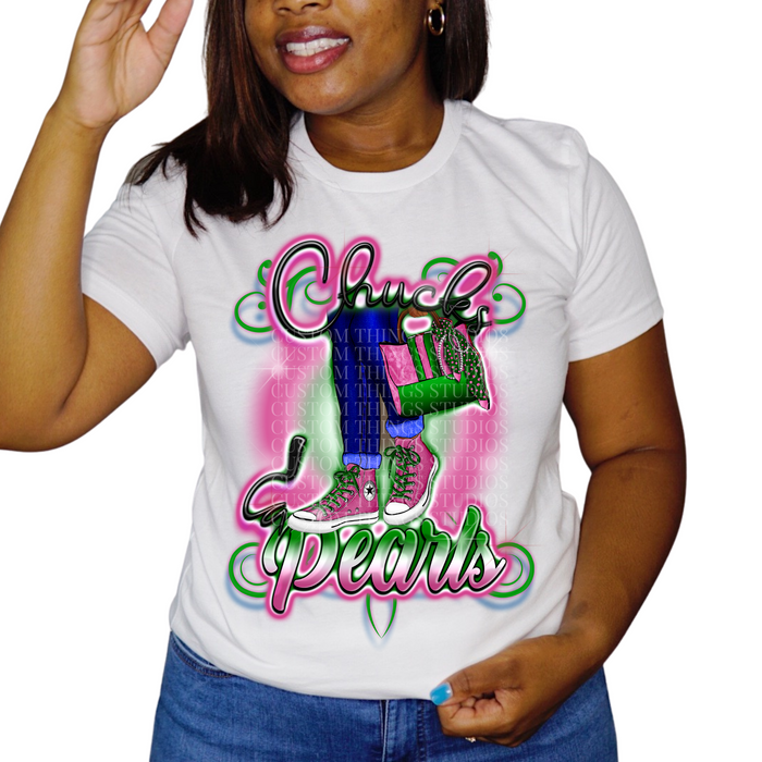 Chucks \u0026 Pearls T-Shirt – Coco Expressions