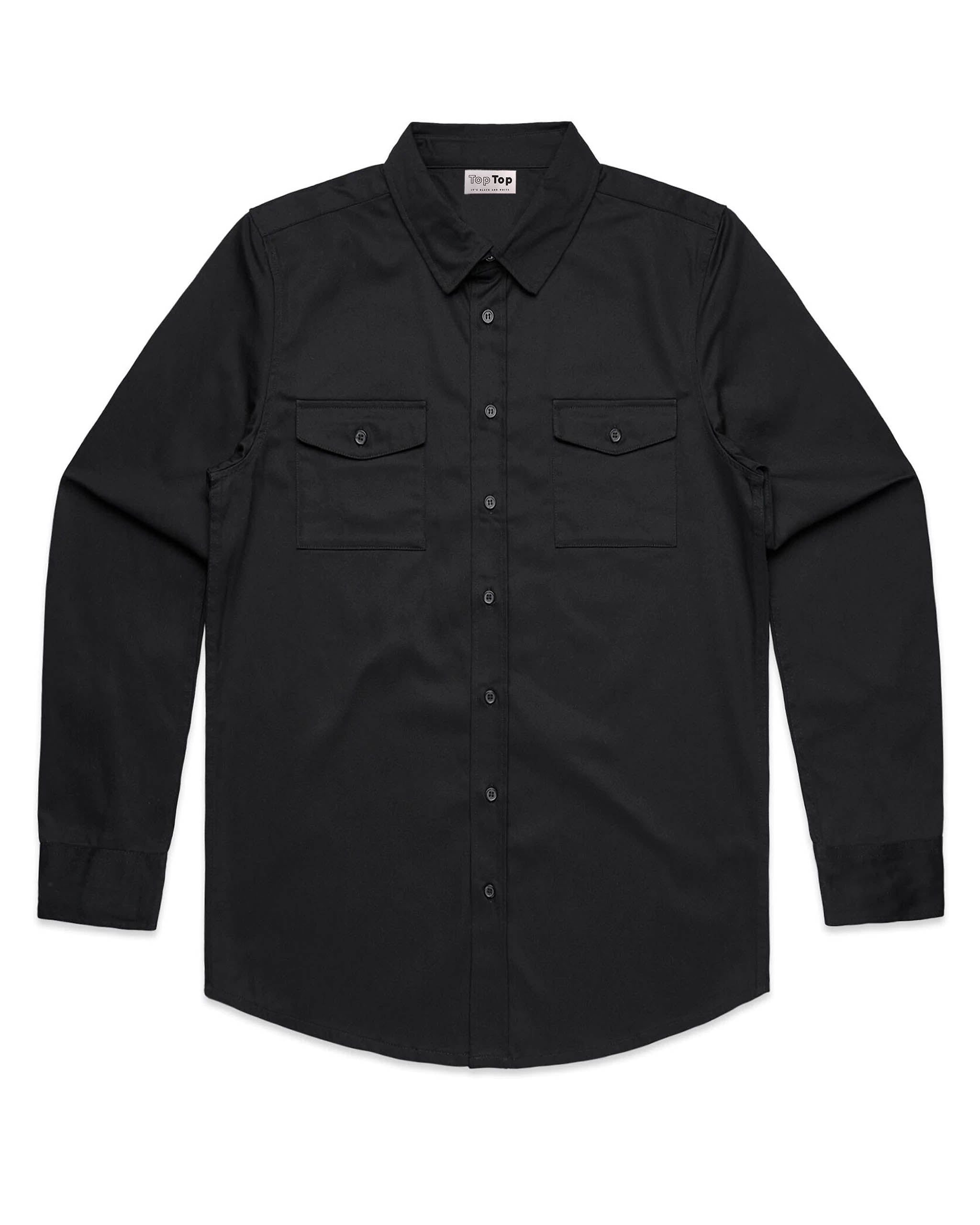 smart casual black shirt