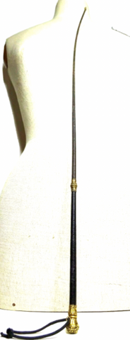 Swaine & Isaac 1825-1845 gilt metal ladies riding crop