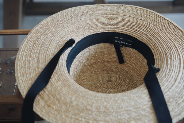 Wica Grocery - Garden Brim Straw Hat (LAST ONE) – Kurashi Japanese