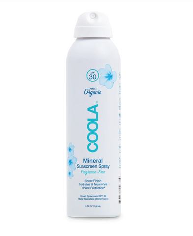COOLA Mineral Base Organic Spray On Sunscreen