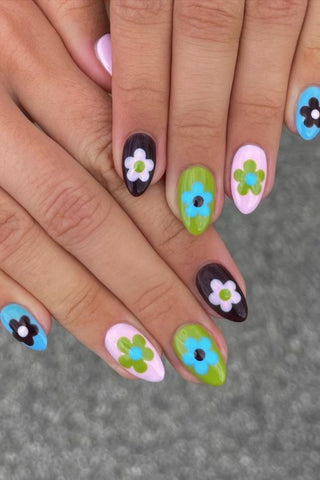 Flower Power Nails