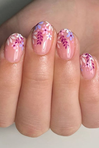 Lilac Garden Fantasy Nails