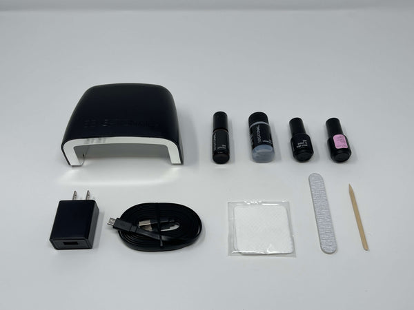 Contenido del kit básico de esmalte de uñas en gel Sensationail