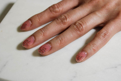 Pink gel manicure by S&L