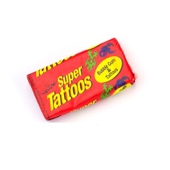 100Pcs Crazy Tattoo Bubble Gum Fruit Flavour Party Funny Candy Stickers  Gift  eBay
