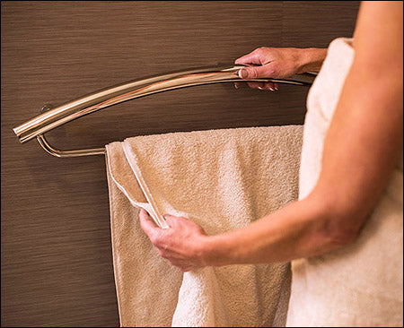 Invisia 2-in-1 Towel Bar with Integrated Bar