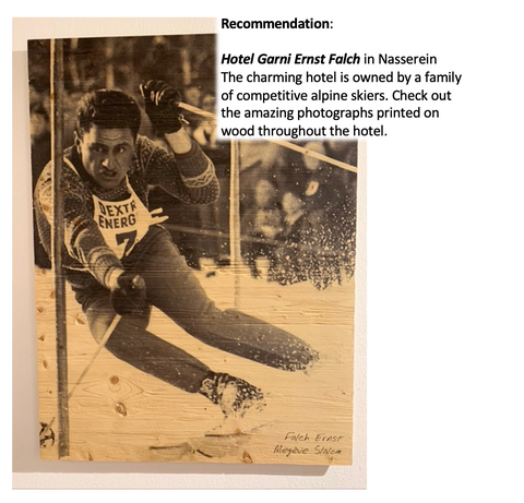 o	St. Anton's elite Alpine skier at Hotel Garni Ernst Falch in Nasserein – part of a family of competitive skiers