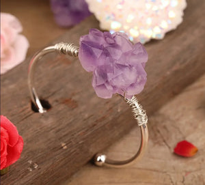 Amethyst Gold Bracelet - Green Witch Creations