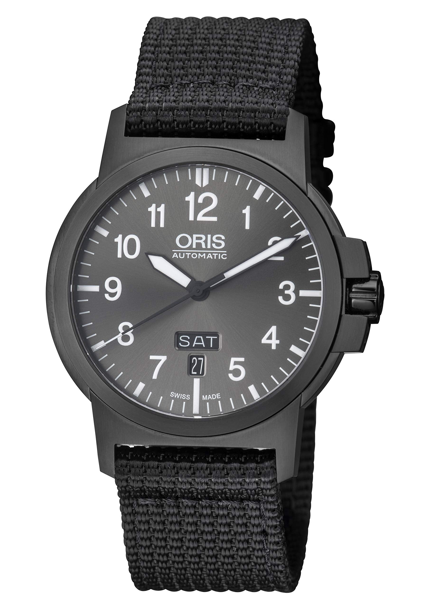 oris bc3 advanced day date black