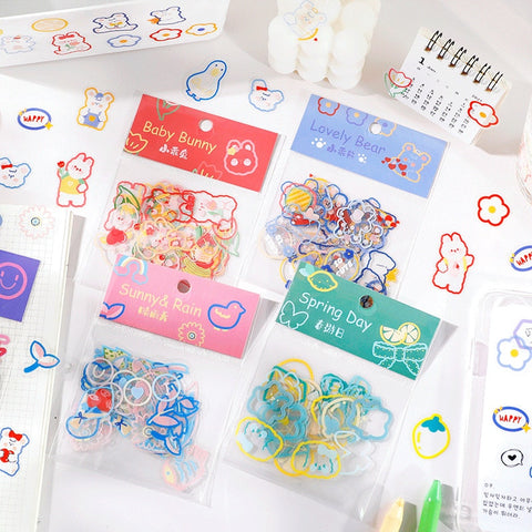 Mohamm Girl Generation Series Cute Boxed Kawaii Stickers Planner Scrap –  Shop Normee's