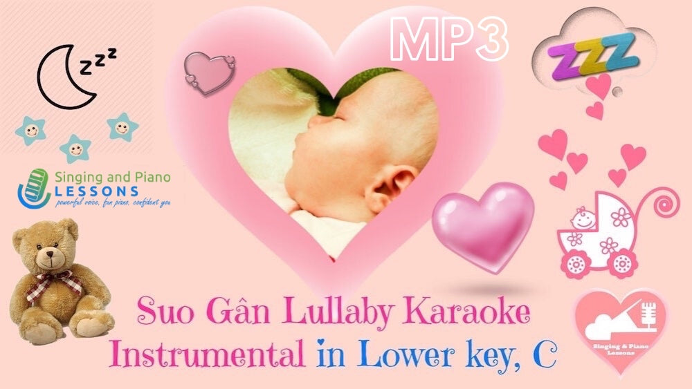 0 Suo Gan Lullaby Karaoke Instrumental in Lower key, C