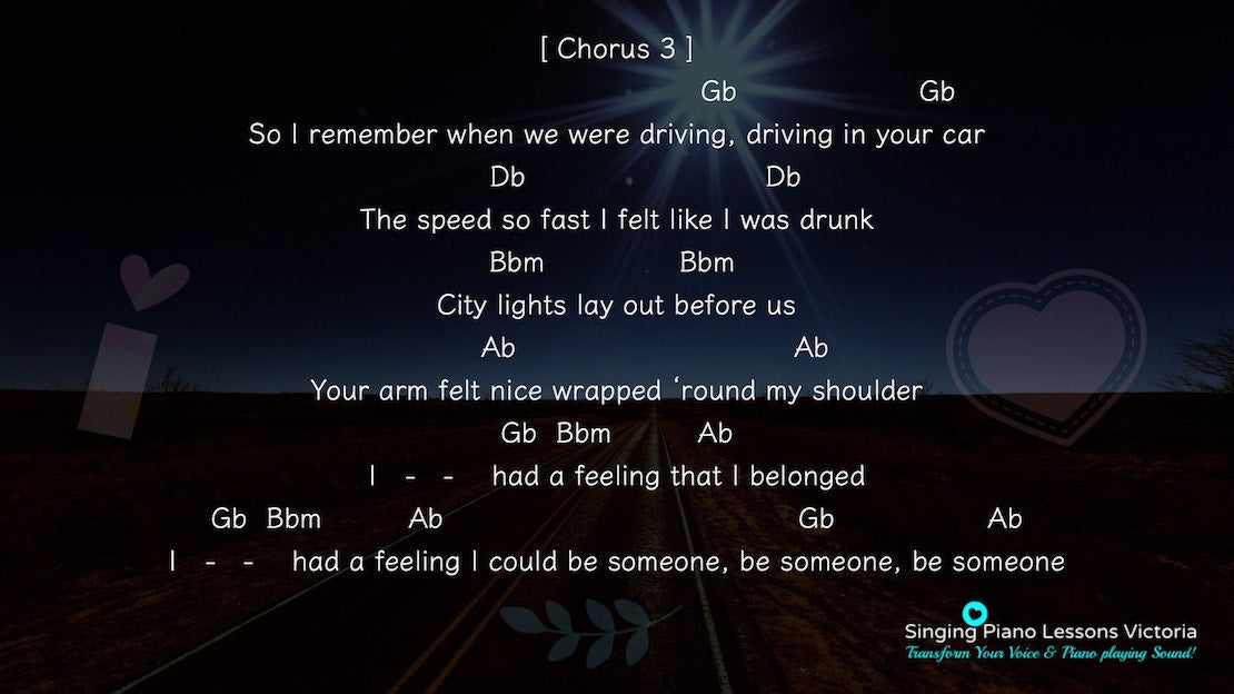 19 Chorus Fast Car by Tracy Chapman, Karaoke in Higher Female Key(& Male, Baritone), HQ