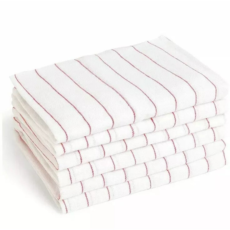 smiry 100% Cotton Waffle Weave Kitchen Dish Cloths, Ultra Soft Absorbent Quick Drying Dish Towels, 12x12 Inches, 6-Pack, Brick Red, Size: Dishcloth