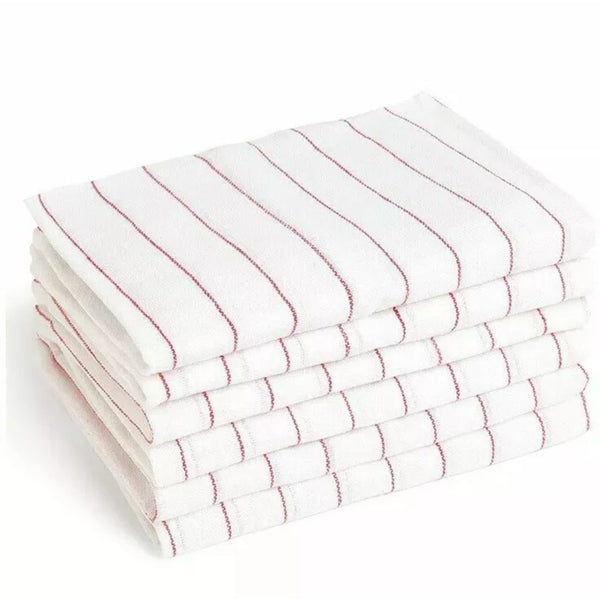 Bar Towels - Bar Mop Cleaning Kitchen Towels (12 Pack 16 x 19”) - Premium Ring-Spun Cotton White Kitchen Bar Towels Restaurant Cleaning Towels