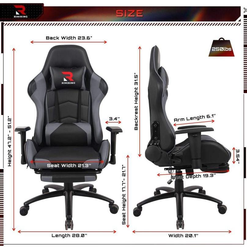 rimiking racer style game chair