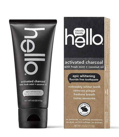 Hello Activated Charcoal Fluoride-Free Toothpaste