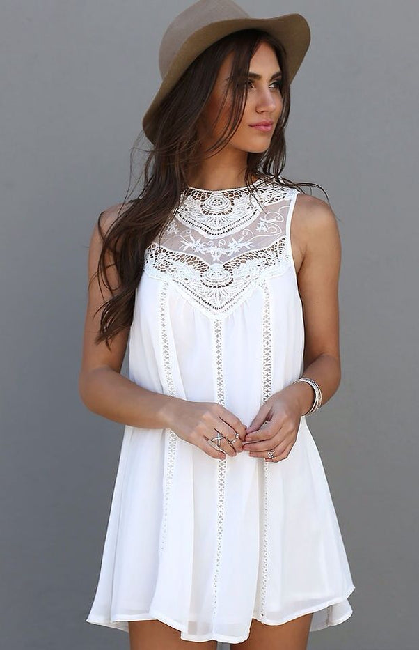 Casual White Sundress – wild-dress