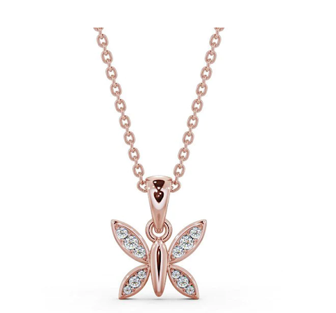 Drop Butterfly Pendant