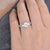 Round Cut 3 Stone Bridal Ring Set
