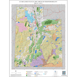 Utah Land Ownership Map Utah Land Status – Natural Resources Map & Bookstore