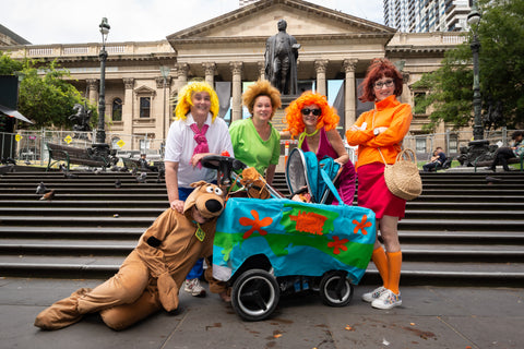 Players dressed up as Scooby Doo characters at a CluedUpp Game