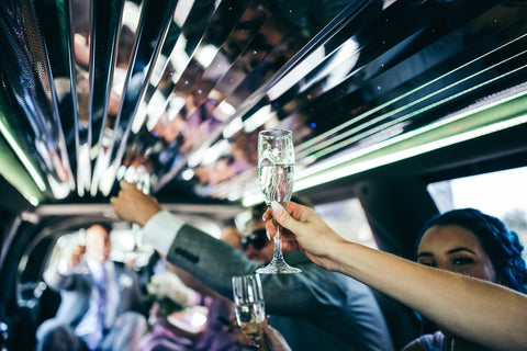 All board the party bus with prosecco as one of the best group activities for adults