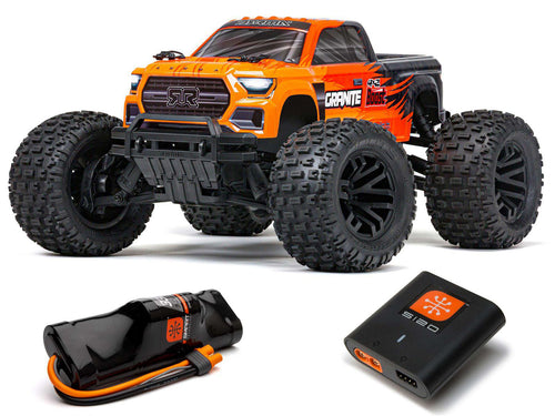 Arrma 1/18 GRANITE GROM MEGA 380 Brushed 4X4 Monster Truck RTR (Red) C –  Scorched Parts RC