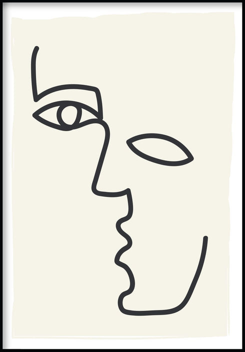 Abstract Face Poster - GlamPosters.com