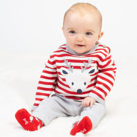 Kite Reindeer Knit Set Christmas Outfit