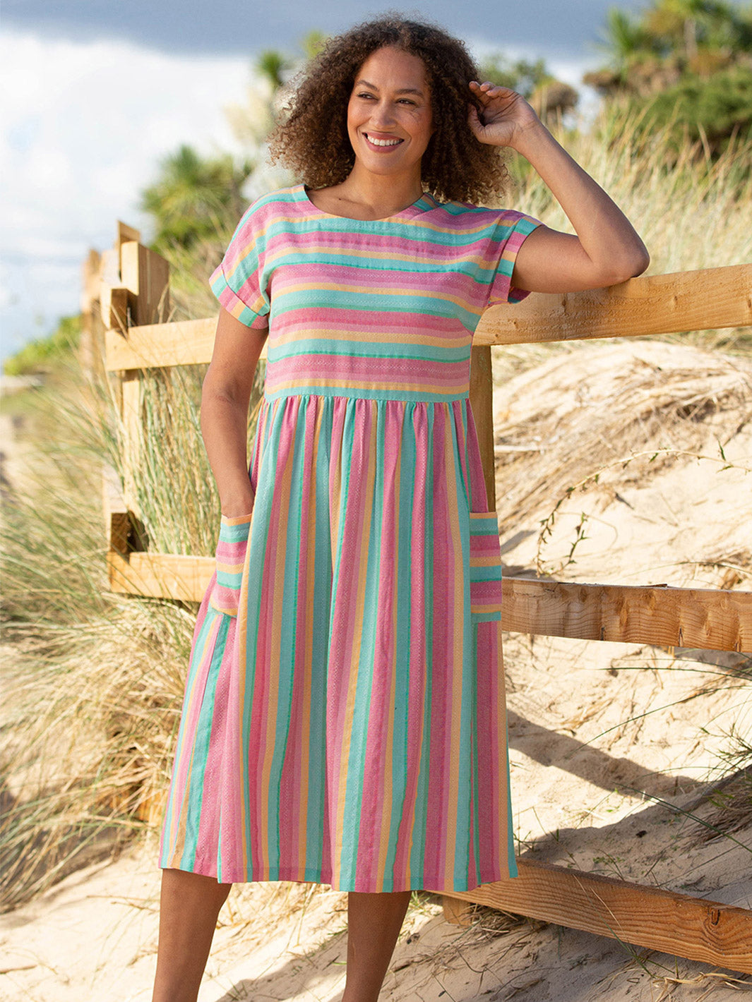 Everley dress special stripe