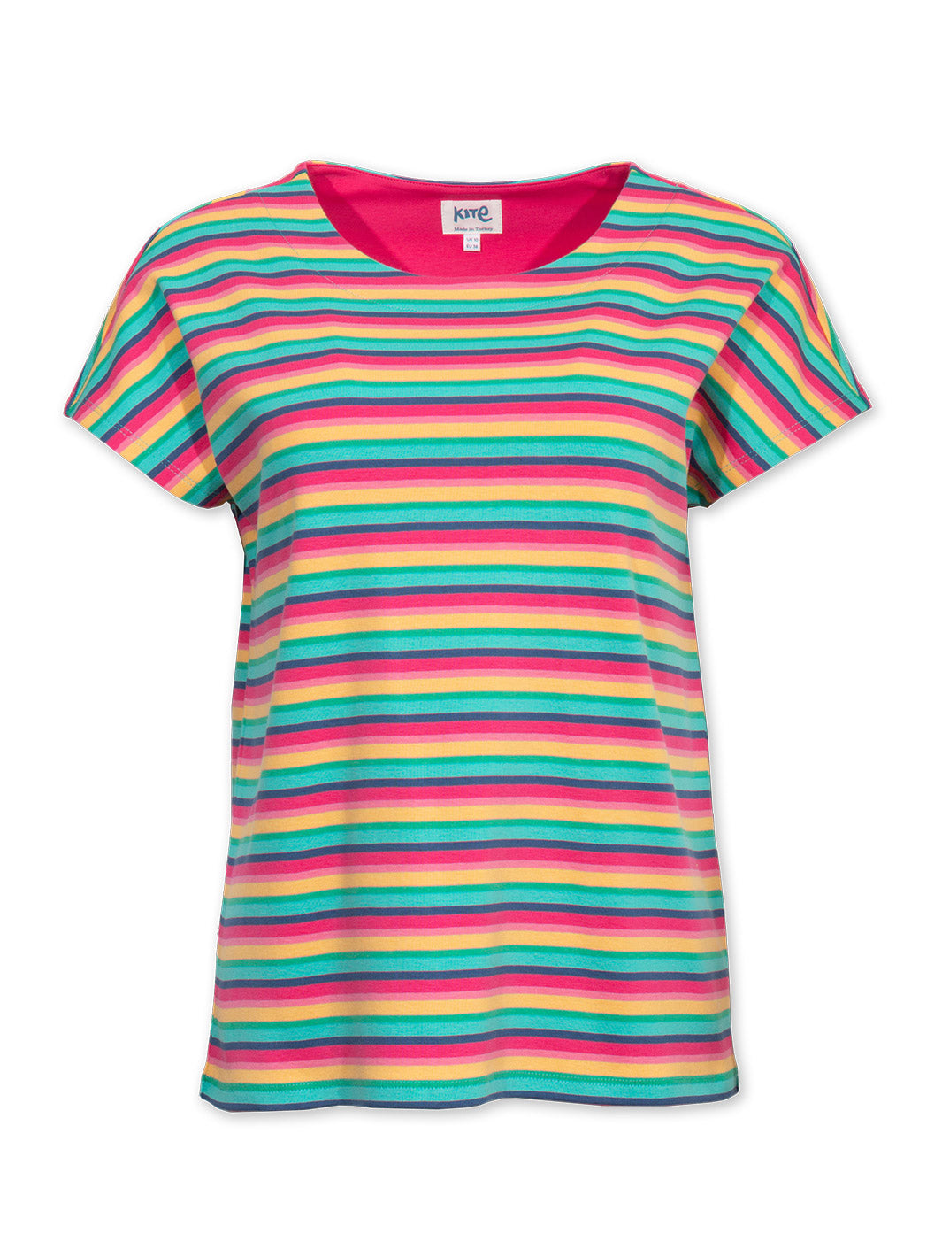 Alum jersey top rainbow