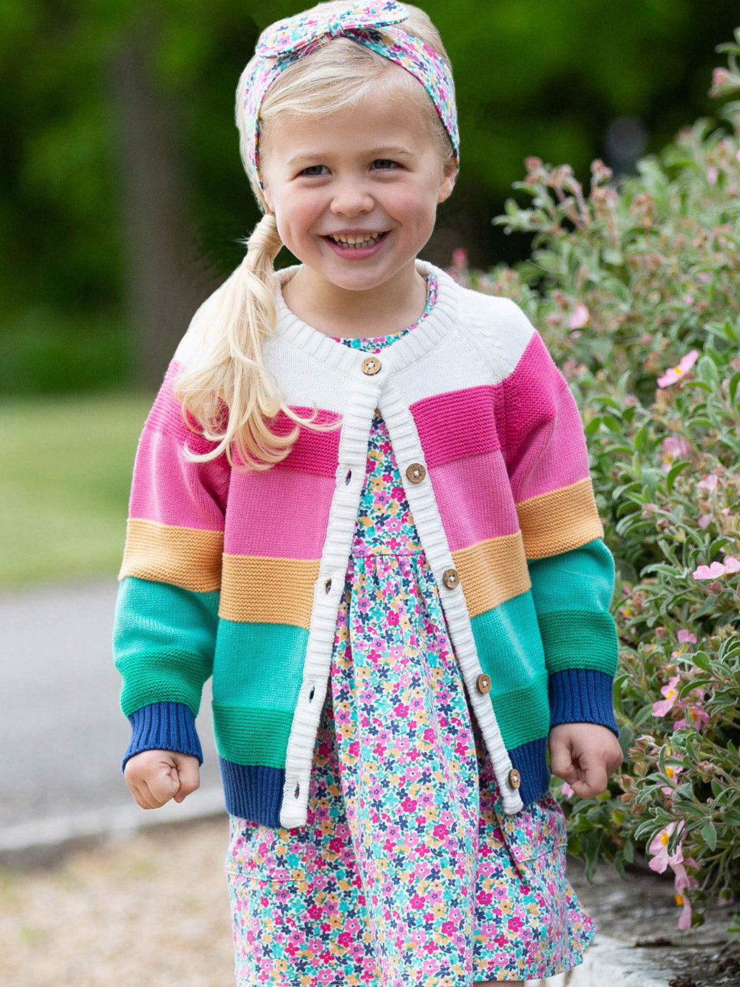 Rainbow cardi