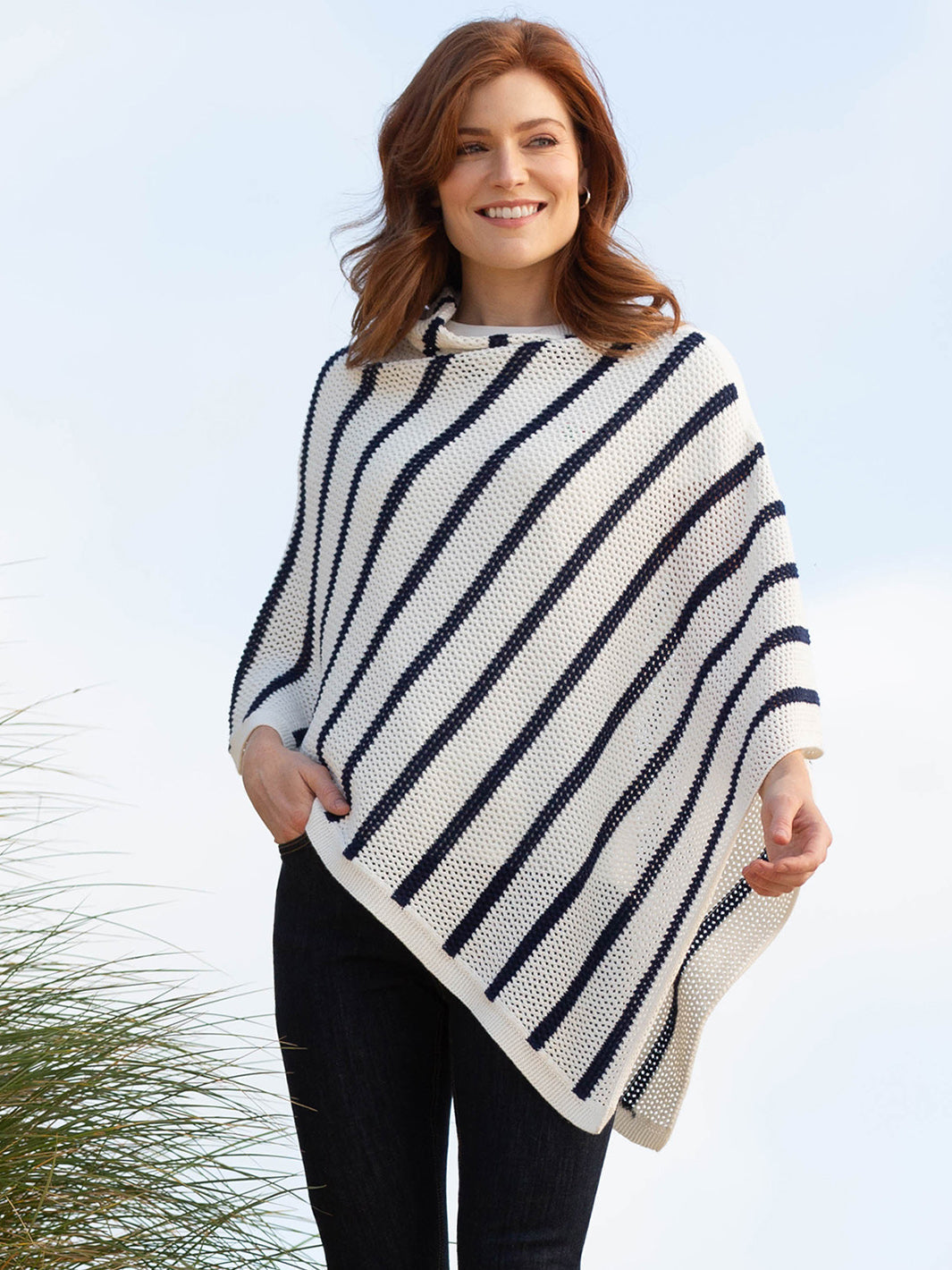 Hermitage knit poncho