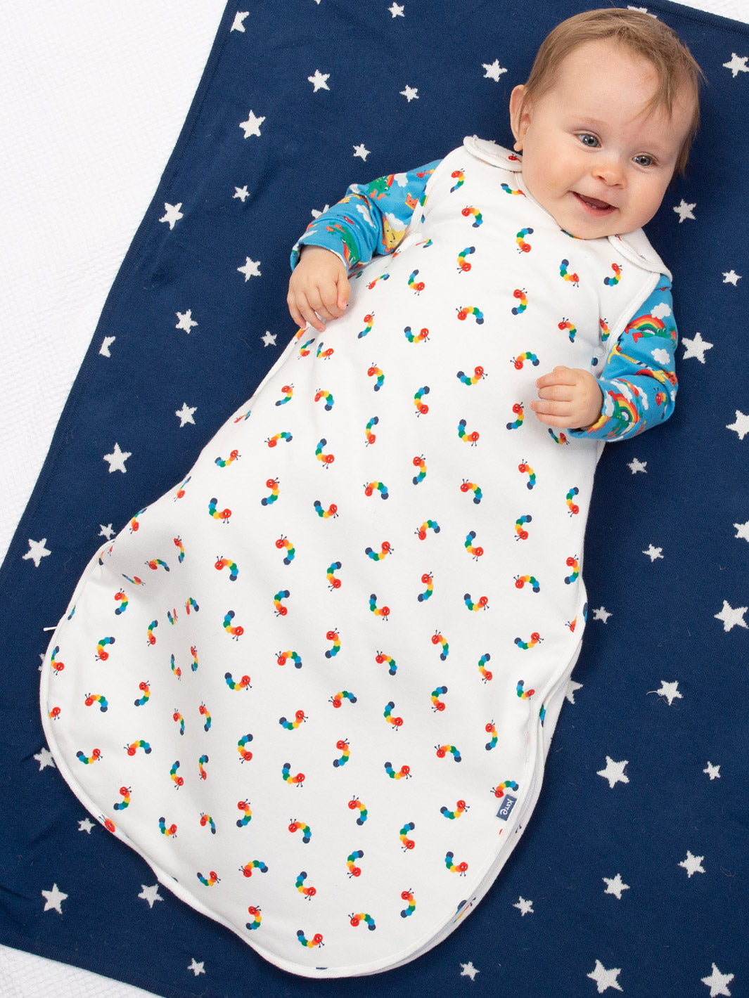 Rainbow caterpillar sleep bag