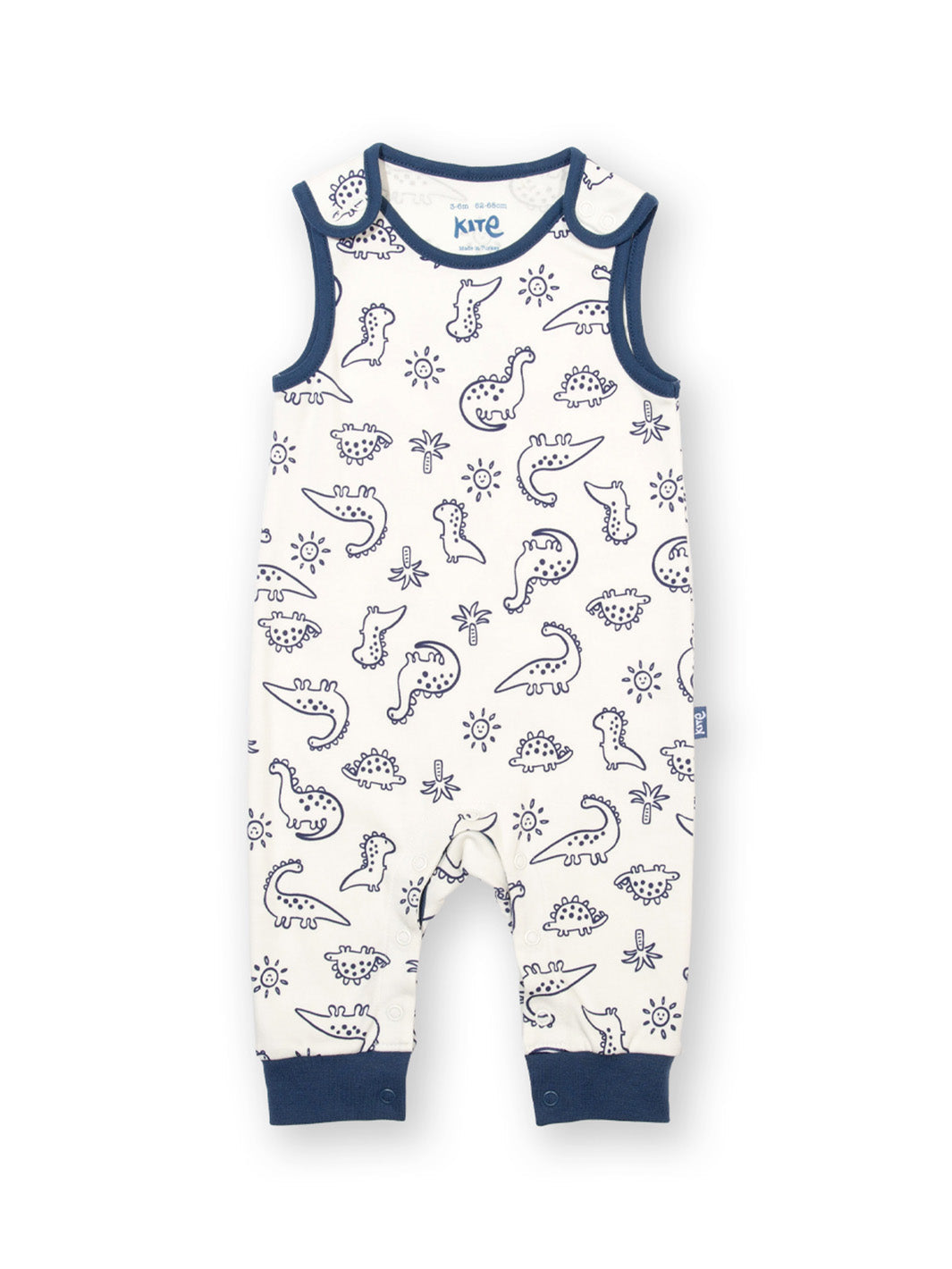 Dino earth dungarees