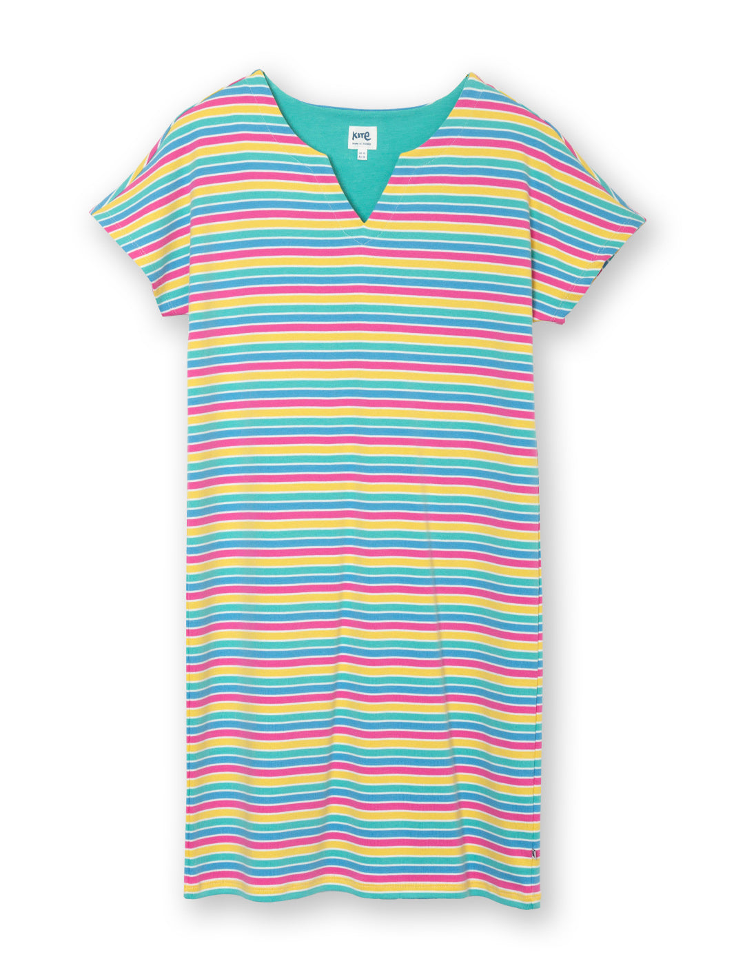 Alum jersey dress rainbow