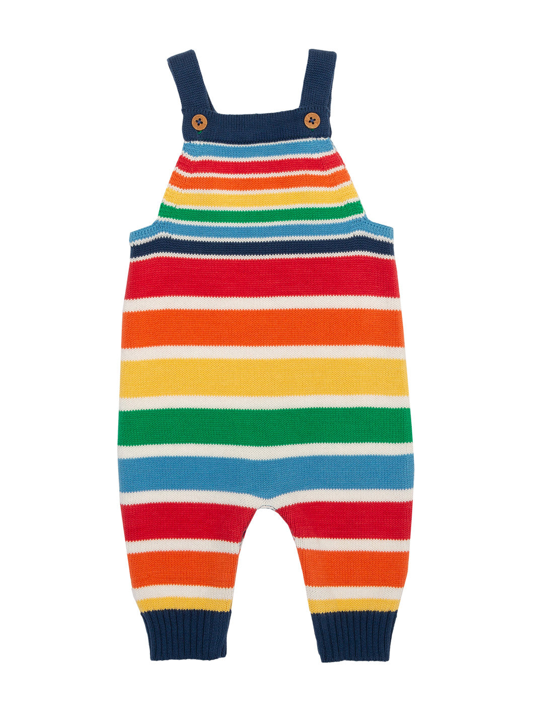 Rainbow knit dungarees