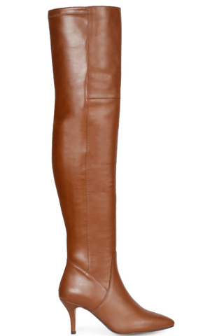 SAINT BRIGITTE CUOIO STRETCH NAPA THIGH HIGH BOOTS