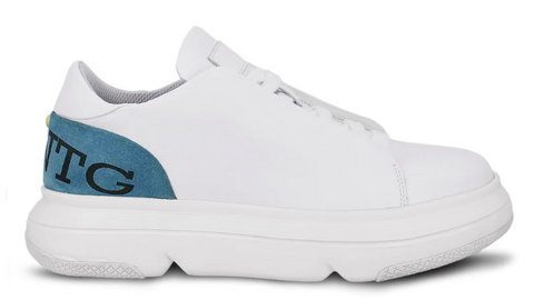 SAINT FIORE WHITE LEATHER HANDCRAFTED SNEAKERS