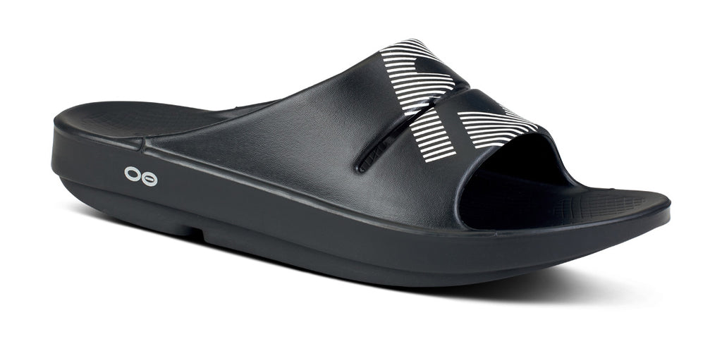FJ X OOFOS Men's OOahh Sport Slide Sandal - Black