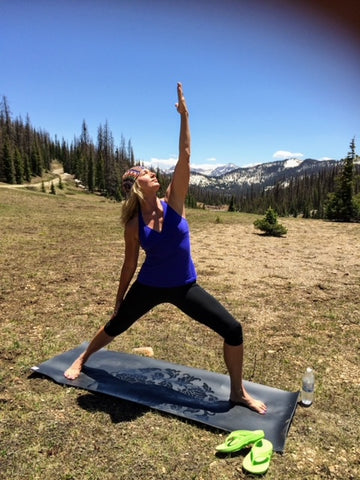 Linda doing Yoga